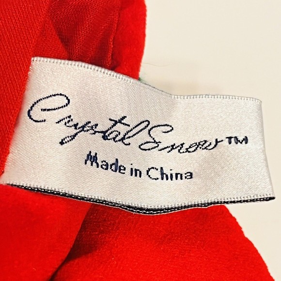 Crystal Snow completed Needlepoint Christmas Stocking Vtg holiday Teddy bear - Picture 4 of 12